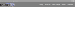 Desktop Screenshot of casablancajazzclub.com