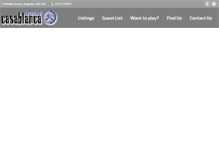 Tablet Screenshot of casablancajazzclub.com